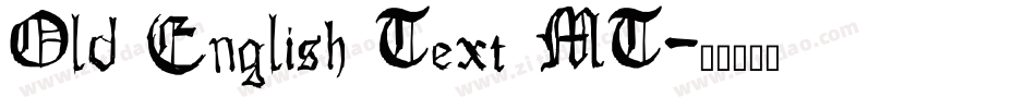 Old English Text MT字体转换